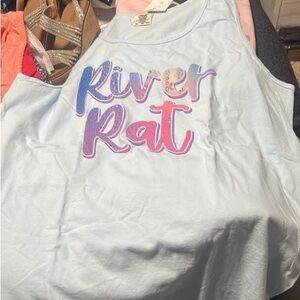 Light Blue 'River Rat' Tank Top